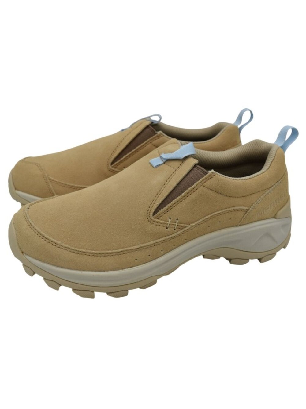 Merrell Womens Size 8 Nessa Latte Leather Slip On Moc Shoes